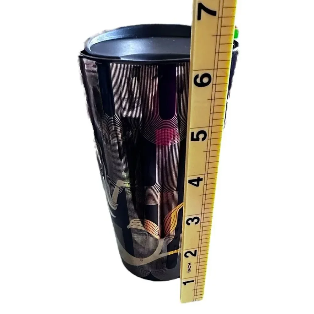 Starbucks Seattle Purple and Gold Siren Mermaid Ceramic Travel Tumbler, Hot Mug,